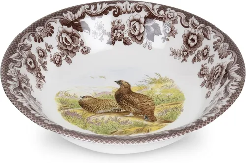 Miniatura 23 de Spode Woodland American Wildlife Ascot - Cuenco para cereales, diseño de bisonte, cuenco de loza fina de 8 pulgadas para cereales, ensaladas