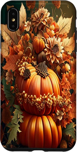 Miniatura 11 de Funda para iPhone 13 Pro Max con diseño de hojas otoñales y calabazas
