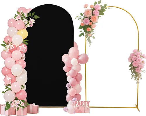 Miniatura 40 de Funda para arco de boda de 6 pies, tela elástica para arcos pequeños, cabinas de fotos y decoración de fiestas, para cumpleaños, duchas