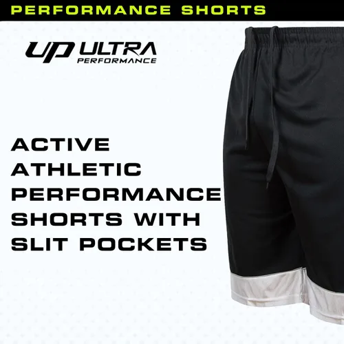 Miniatura 4 de Ultra Performance Paquete de 5 pantalones cortos para hombre, pantalones cortos atléticos de gimnasio, pantalones cortos de baloncesto para hombres