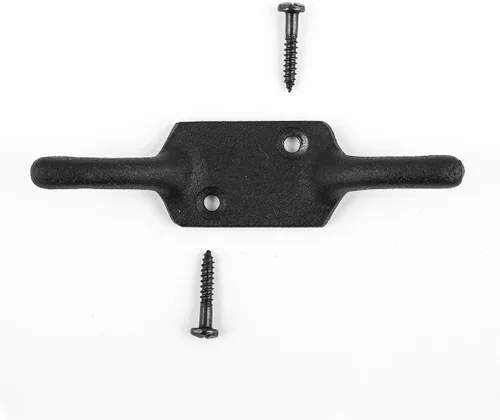 Miniatura 3 de Hierro Forjado Abastecimiento de la ventana gancho Negro 4" H Renovator