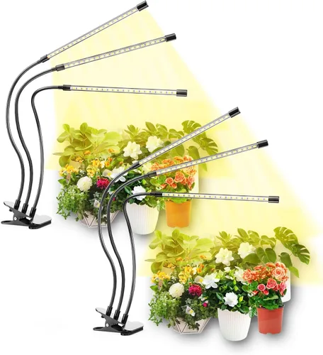 Miniatura 10 de bseah Luces de cultivo para plantas de interior, lámpara de cultivo de plantas de espectro completo, 10 niveles regulables, encendido y apagado