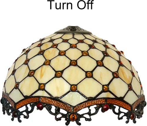 Miniatura 4 de Tiffany - Pantalla de repuesto para lámpara de cristal, accesorios para lámparas de mesa, lámpara de pie, lámpara de techo, lámpara colgante