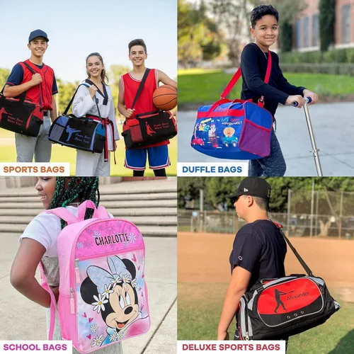 Miniatura 4 de Bolsa de lona personalizada para deportegimnasio, boxeo, fútbol, gimnasia, danza, béisbol, fútbol, baloncesto, artes marciales, marino, Artes