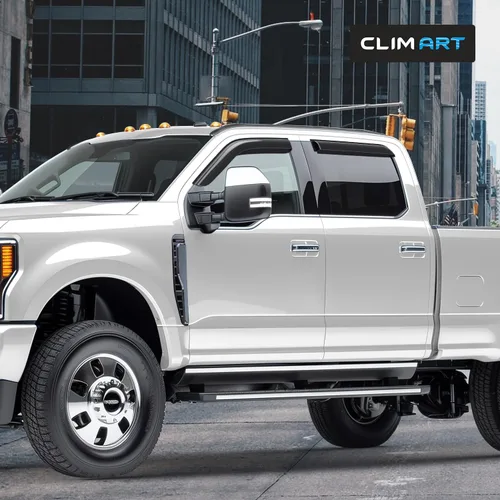 Miniatura 5 de CLIM ART Protectores de lluvia increíblemente duraderos para Ford F260 a F550 Super Duty 2017-2026 Crew Cab, deflectores de ventana originales