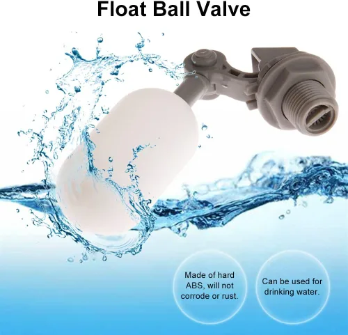 Miniatura 2 de Válvula de bola flotante de 1/2 pulgada de llenado automático de llenado humidificador tanque estanque apagado con brazo ajustable para estanques
