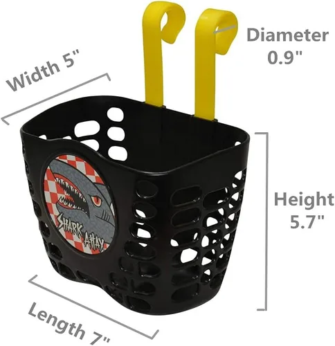 Miniatura 5 de Cesta de bicicleta para niños, triciclo, scooter de equilibrio, cesta de bicicleta