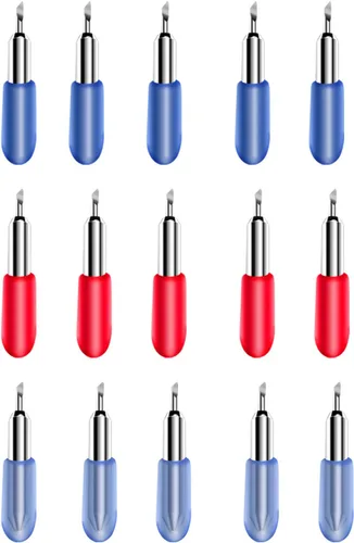 15 piezas de cuchillas de corte de repuesto para máquina Joy y Joy Xtra, cuchillas de punta fina incluyen corte estándar de 45°, corte poco profundo