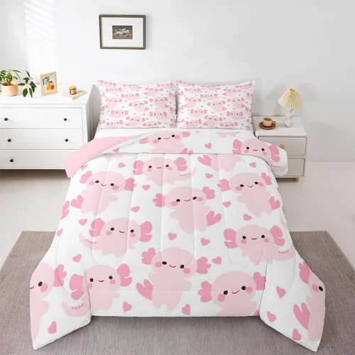 Miniatura 21 de Feelyou Juego de edredón de sandía, tamaño individual, juego de ropa de cama de frutas frescas de verano para niños, decoración de frutas rojas, 1