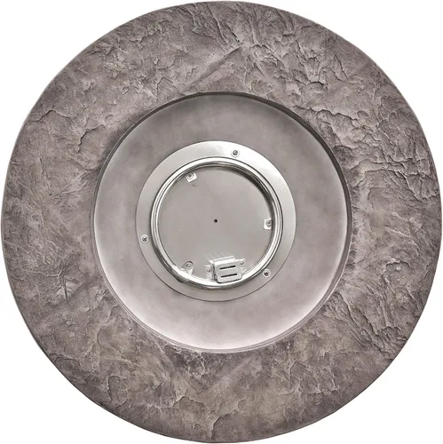 Miniatura 4 de Christopher Knight Home Hoonah - Fogata circular MGO con parte superior gris, 40,000 BTU, 32 pulgadas, piedra natural/parte superior gris