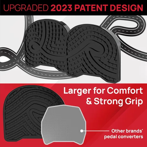Miniatura 2 de Pedales para zapatos regulares compatibles con Peloton Bike & Bike Plus, reemplazo del convertidor de pedal extragrande, adaptador sin clip
