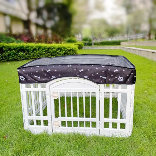 Miniatura 6 de Cubierta superior de malla para corralito para perros de 36 pulgadas con 4 paneles, cubierta de jaula para perros, tienda de campaña para mascotas