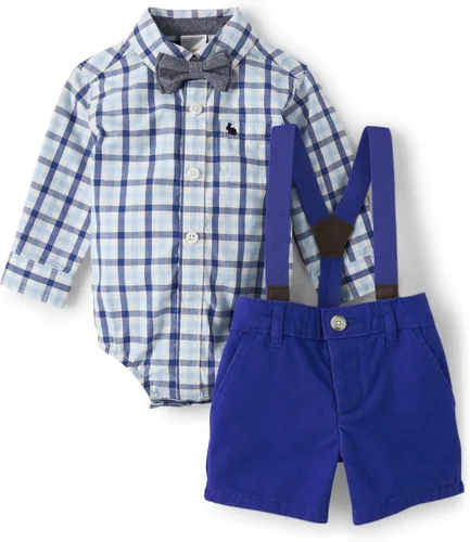 Gymboree Conjunto de body de manga larga y pantalones cortos chinos para bebé