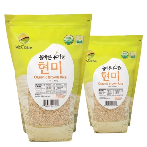 Miniatura 17 de McCabe Arroz dulce orgánico – Arroz pegajoso glutinoso Arroz orgánico sin gluten y sin OGM rico en fibras y minerales Certificado orgánico USDA