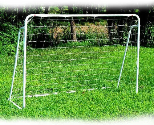 Miniatura 6 de Portería de fútbol de 8 x 5 x 2.6 pies con red, juego de entrenamiento de fútbol portátil para patio trasero, marco de nailon y acero resistente a