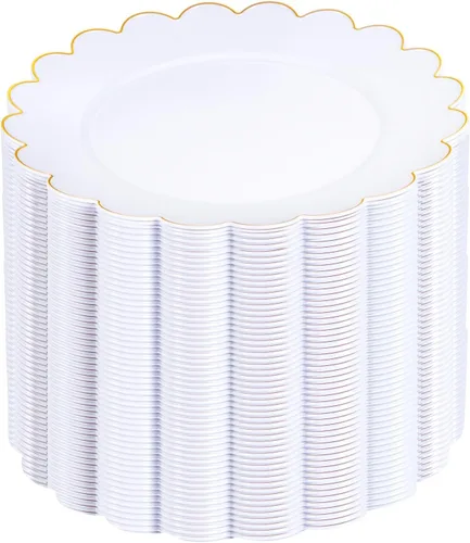 Miniatura 9 de SUT 72 platos de plástico negro PSC, platos desechables resistentes, platos llanos desechables negros, plato llano de plástico de 10.25 pulgadas
