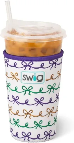 Miniatura 39 de Swig Life Coolie de Taza Helada Mediana, Funda Aislante de Taza de Café Helado de Halloween de 22oz con Asa, Coolie Aislado de Neopreno Mantiene