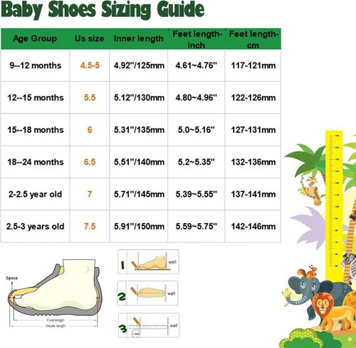 Miniatura 6 de HLMBB Toddler Shoes Unisex for Baby Boys Girls Shoes Cute Animal Hard Bottom Canvas Rubber Sole Kids Running Walking Sneakers