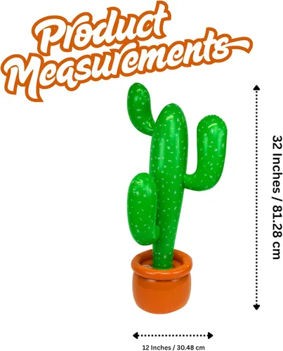 Miniatura 2 de Decoraciones inflables de fiesta de cactus occidentales, perfectas para el Cinco de Mayo, temática de fiesta mexicana o decoración de fondo
