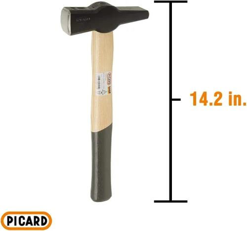 Miniatura 6 de Picard 0000811-1000, martillo de herrero de 2.205 lb, mango de madera de fresno diseño sueco