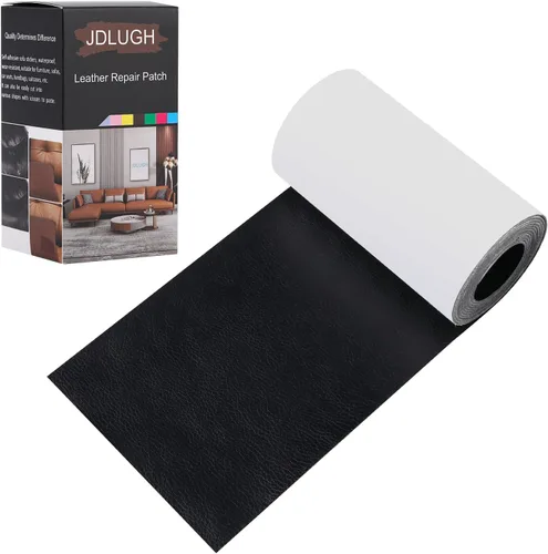 Miniatura 30 de JDLUGH - Kit de cinta de reparación de piel, 15 x 60 pulgadas, marrón oscuro 2.0 Autoadhesivo, para sofá, asiento de coche, silla de oficina