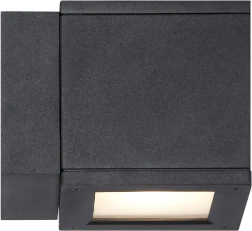 Miniatura 5 de WAC Lighting WS-W2505-AL Rubix - Lámpara de pared LED para exteriores, doble luz, 3000K, aluminio cepillado