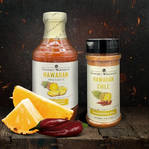 Miniatura 4 de Gourmet Warehouse Salsa hawaiana para barbacoa y condimento hawaiano para barbacoa de Chile Hecho a mano en pequeños lotes Sin gluten sin MSG