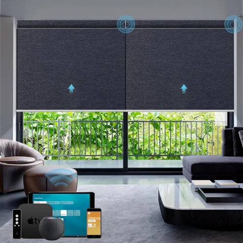 Miniatura 38 de SmartWings Persianas motorizadas con control remoto para ventanas, persianas enrollables Matter 100% opacas, automáticas, eléctricas inteligentes
