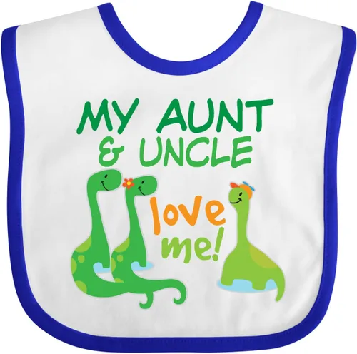 Miniatura 6 de inktastic My Aunt and Uncle Love Me Dinosaur Baby Bib