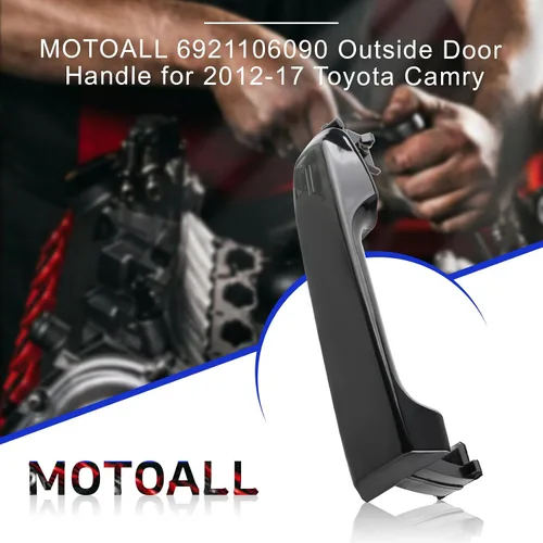 Miniatura 9 de MOTOALL Nuevo 6921106090 Manija de puerta exterior delantera izquierda lado del conductor para 2012-17 Toyota Camry Negro