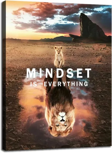 Miniatura 44 de WYJZDZQ8 Lienzo inspirador para la oficina, póster de arte de pared, cuadros motivacionales, lienzo con texto en inglés "How To Be Mentally Strong