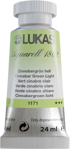 Miniatura 33 de Lukas 1862 Aquarell Artists' - Tubos de acuarela para artistas, color cian (primario), 0.8 fl oz, pintura de acuarela vibrante de grado profesional