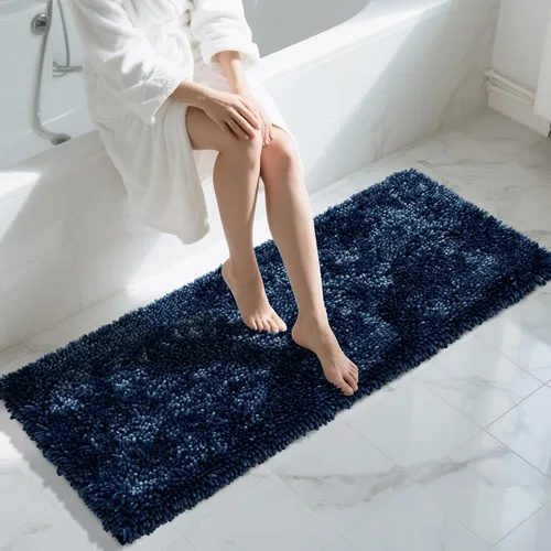 Miniatura 30 de Yimobra - Alfombra grande para baño antideslizante de 36x24 pulgadas, extra gruesa y suave, absorbente de felpilla, alfombras de baño lavables a