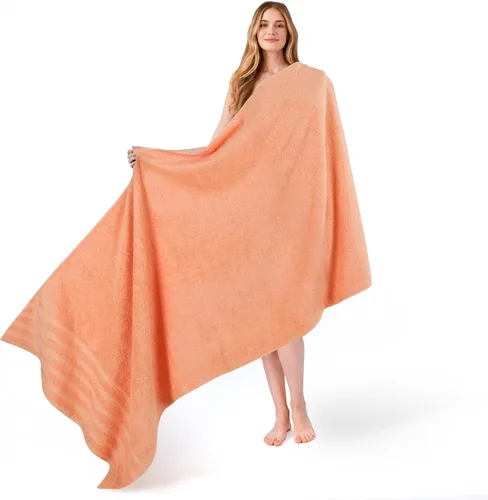 Miniatura 92 de American Soft Linen - Juego de 4 toallas, 100% de algodón turco, 27 x 54 pulgadas, tamaño extragrande, toallas para la ducha, color amarillo