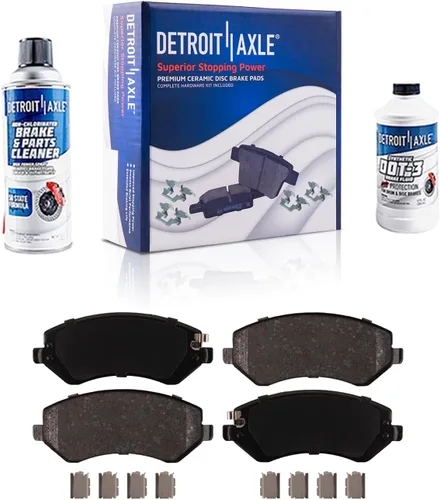Miniatura 146 de Detroit Axle - Kit de freno delantero para Dodge Ram 1500 Durango Dakota Chrysler Aspen Dakota Driver Side Disco Freno Pinza de freno de cerámica