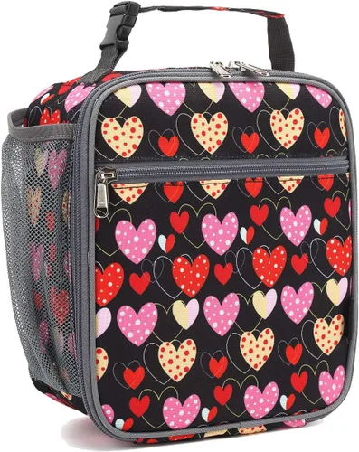Miniatura 31 de FlowFly Lonchera para niños, bolsa suave aislada, mini hielera para el regreso a clases, kit de bolsa térmica para comidas, para niñas, niños, robot