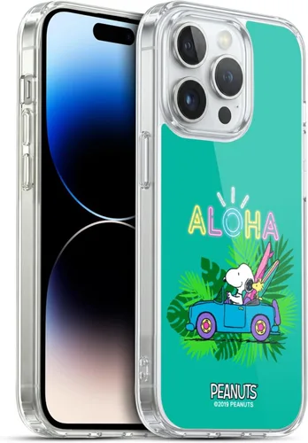Miniatura 215 de Head Case Designs Peanuts Tropical Surf Snoopy Aloha Disco Gel Funda con licencia oficial [protección de grado militar] compatible con Apple iPhone