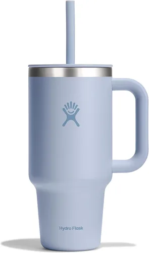Miniatura 98 de Hydro Flask Vaso de Viaje con Asa, Tapa y Pajita - Acero Inoxidable Aislado en 24 Oz Aloe