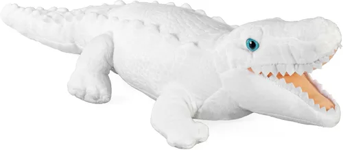 Wild Republic Peluche de cocodrilo blanco, peluche de juguete, regalos para niños, Cuddlekins de 12 pulgadas