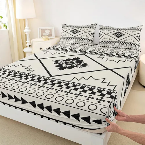 Miniatura 37 de Bonita sábana bajera ajustable para niños, tamaño individual, juego de ropa de cama rústica de pollo, decoración de dormitorio para niños y adultos