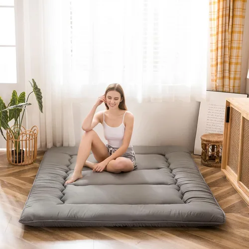 Miniatura 15 de MAXYOYO - Colchón de piso japonés, colchón tipo futón, colchón de tatami grueso, plegable, enrollable, colchón para niños y niñas, para dormitorio