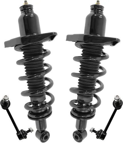 Miniatura 52 de Detroit Axle - Kit de 4 piezas RWD Puntales Delanteros Barras Estabilizadoras para Ford F-150 2021 2022 2023 2024, 2 Puntales con Resorte Helicoidal