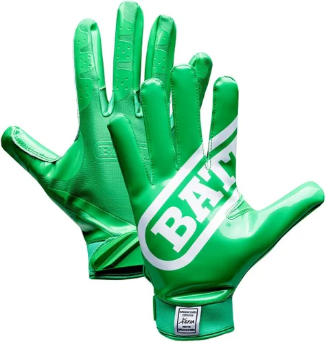 Miniatura 10 de Battle Guantes de fútbol con receptor ancho de doble amenaza, agarre ultra adherente, ajuste de compresión