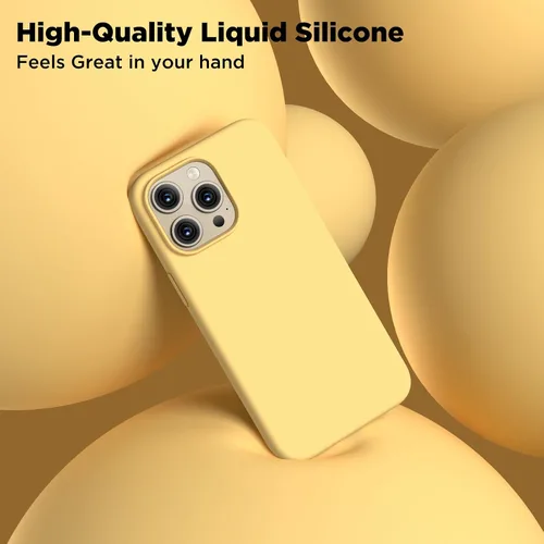 Miniatura 4 de Compatible con Funda para iPhone 15 Pro Max, Funda de Silicona Líquida, Cubierta Protectora Resistente a Golpes de Cuerpo Completo Funda Delgada