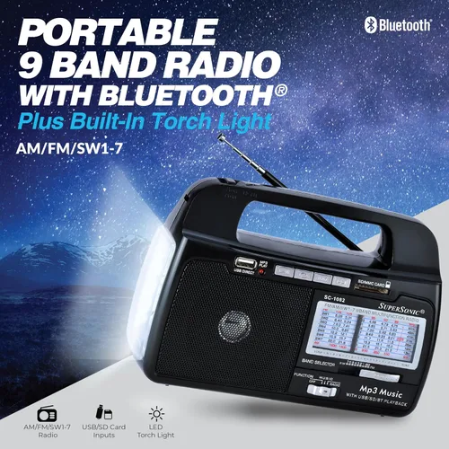 Miniatura 5 de Supersonic SC1082 Radio portátil.