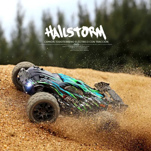 Miniatura 8 de HAIBOXING - Autos de control remoto Hailstorm, 36+ km/h de velocidad alta, 4WD, escala 1:18, resistente al agua, truggy de control remoto