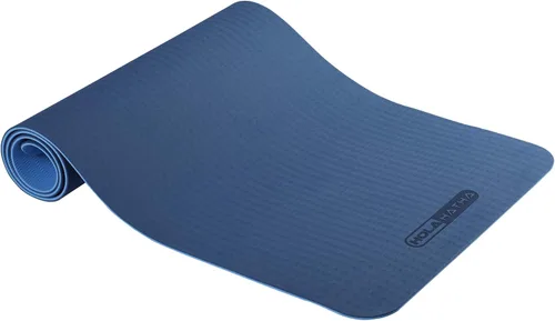 Thick High Density Yoga Mat Exercise Equipment Gym Floor Mat, Thick 72 x 24” Non-Slip Workout Fitness Home Pilates Mat for Women & Men Azul
