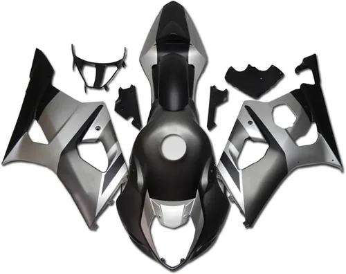 Miniatura 12 de Carenado de carrocería negro mate de plástico apto para 2003 2004 GSXR 1000 Inyección ABS Nuevo Aftermarket Kit Kit de carrocería GSXR-1000 03 04
