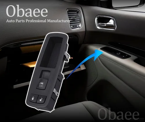 Miniatura 6 de Obaee Interruptor de elevalunas eléctrico para pasajeros 68086692AD compatible con Jeep Grand Cherokee 2014-2015, Dodge Durango 2011-2015, sustituye