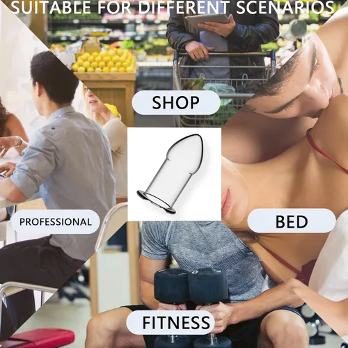 Miniatura 6 de AMAZBEE Juego de 5 tapones anales de silicona suave, dilatador anal hueco para adultos, juguete sexual anal, kit de bondage para hombres, mujeres